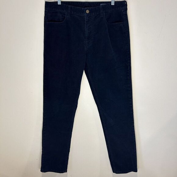 Vineyard Vines Corduroy Men's 35x32 Navy 5 Pocket Straight Leg Pants EUC - Picture 1 of 8